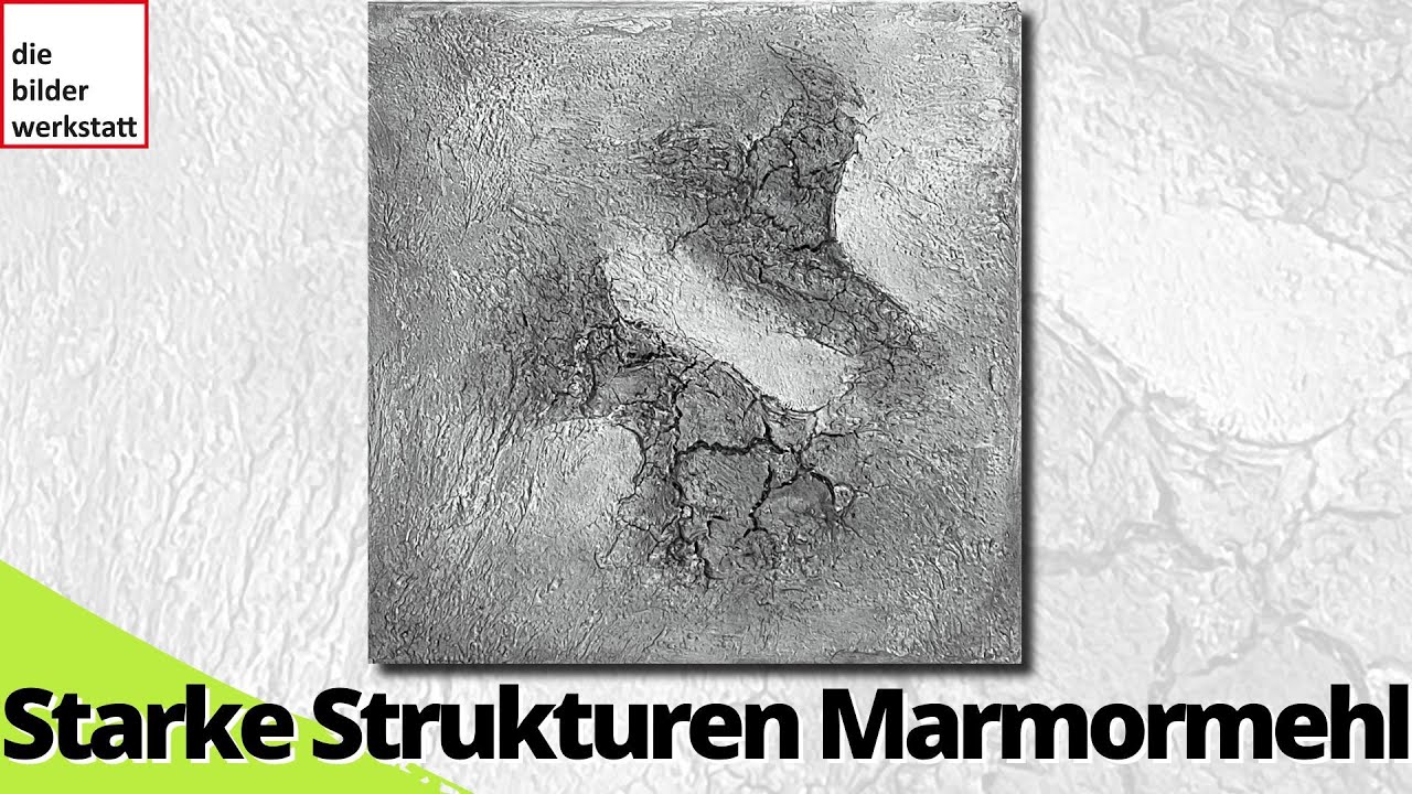 Starke Struktur mit Marmormehl, schnell gemacht und einfach schön, auch