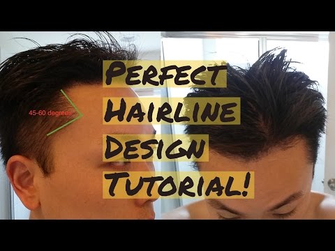 How to Draw The Perfect Hairline Design Tutorial