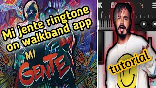 Mi jente ringtone in walk band app mobile version remix tutorial step by step drum+piano screenshot 5