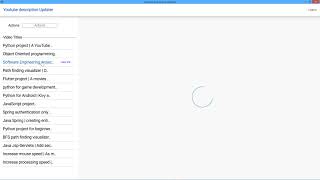 Python project | A YouTube description updater | YouTube API v3
