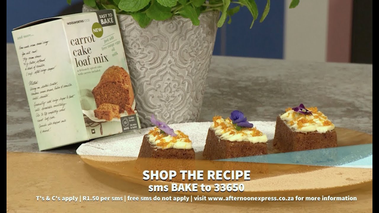 Woolworths Carrot cake loaf with cream cheese frosting Afternoon