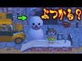 【街森】バスの通る道に雪だるま作ったらどうなる?【街へいこうよ どうぶつの森】