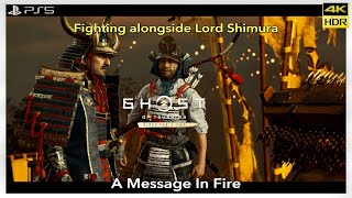 Ghost of Tsushima | PS5 | A Message In Fire | Act 2 Main Tale | 4K 60FPS HDR