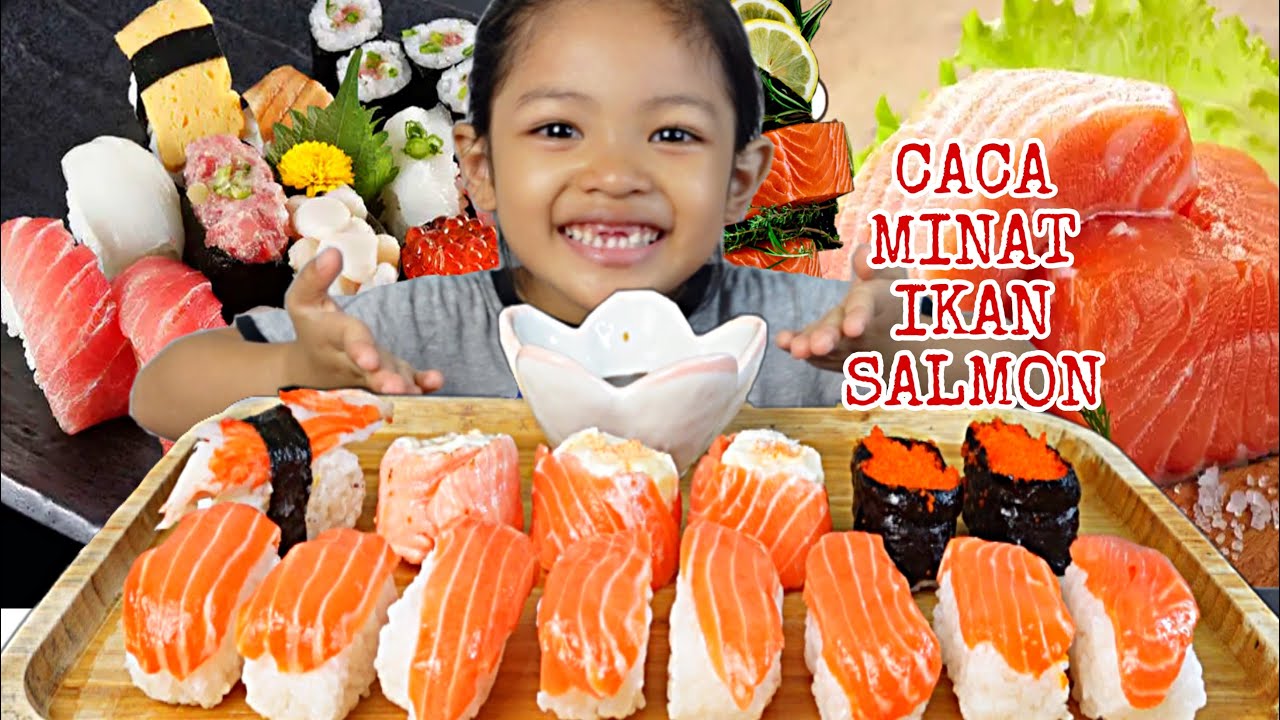 SHUSHI❗️CACA PALING SUKA IKAN SALMON 😋‼️
