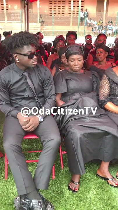Beautiful ❤️ Kuami Eugene and mother at his dad 40 days observation #ghanacelebrities  #kuamieugene