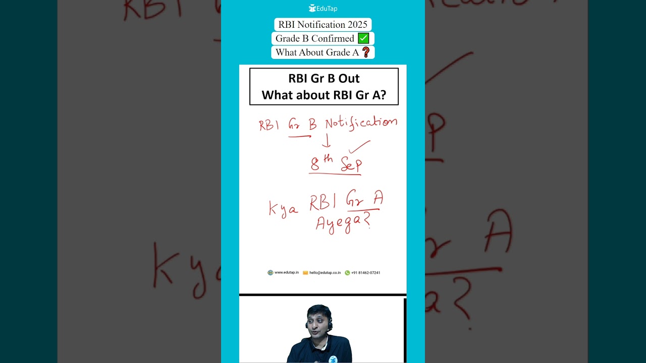 RBI Grade B Notification 2025 | RBI Grade A Notification 2025 | RBI Recruitment Vacancy & Exam Date