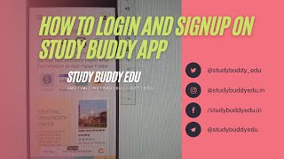 How to Login and Sign-Up to Study Buddy AMU JAMIA JNU Entrance App screenshot 3