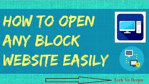 How to open any blocked website using CMD :// Tech To Deepu