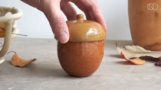 도토리 합 만들기 : Making a Ceramic acorn   [ONDO STUDIO]