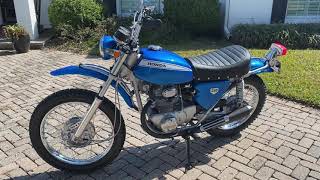 1969 Honda SL350 K0 Walkaround and cold start