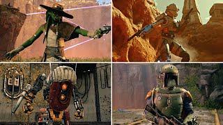 Star Wars Jedi Survivor - All Bounty Hunters Boss Fights [PS5]