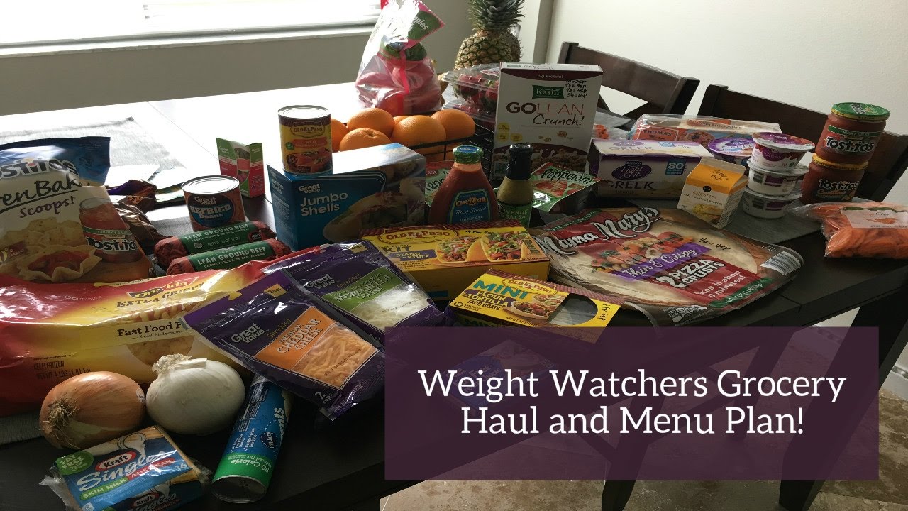 Weight Watchers Grocery Haul and Meal Planning! YouTube