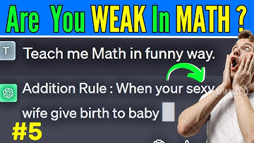 I Learn Math With Chat GPT 🤣🤣  ||  CGPT - 5