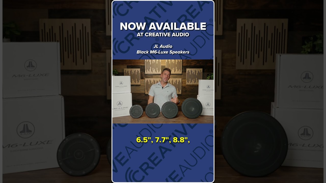 JL Audio Black Luxe Speakers NOW AVAILABLE! | NEW at Creative Audio!