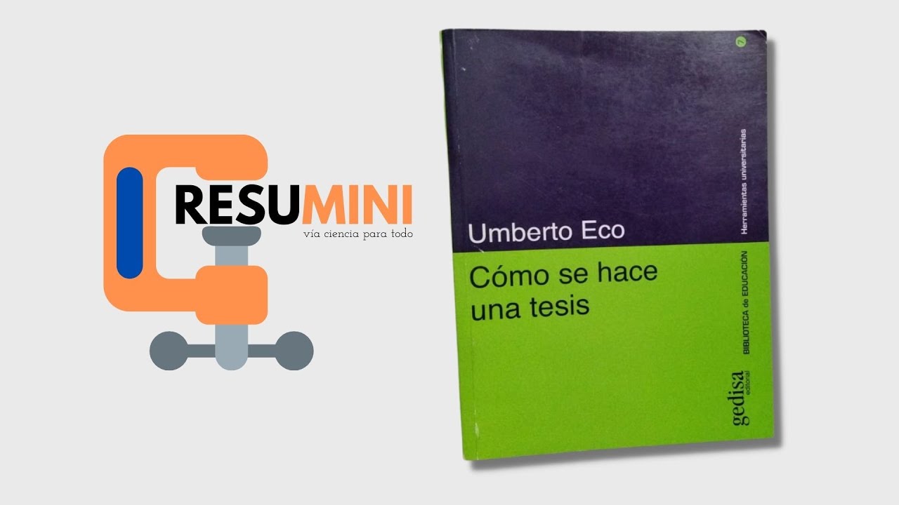 Como Se Hace Una Tesis Umberto Eco www.youtube.com