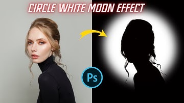 circle white moon effect in photoshop | photoshop tutorial