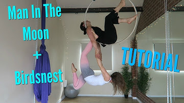 Aerial Hoop Man In The Moon + Birdsnest Tutorial | UNIQUE AERIALISTS