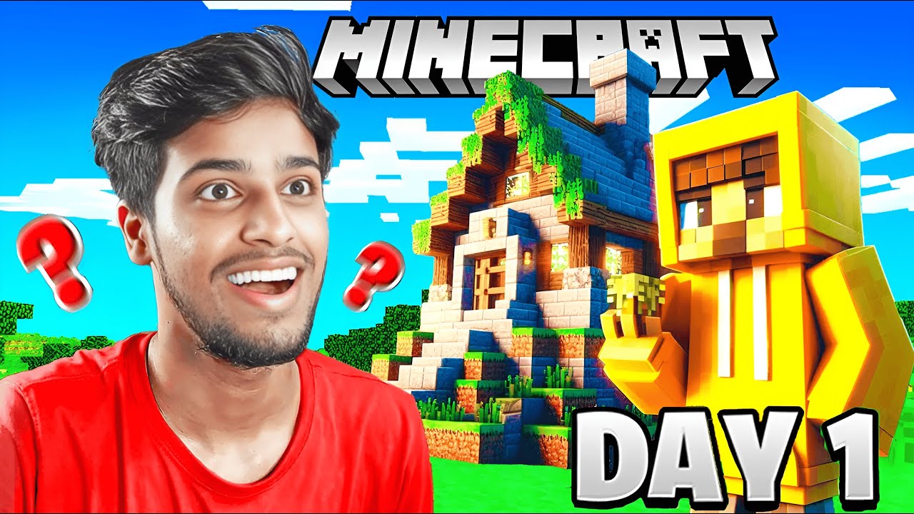 MY New House 😍 | Minecraft Survival Series Day 1 - YouTube