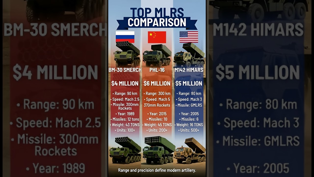 Top 3 MLRS Systems RANKED 🚀Which One REIGNS?