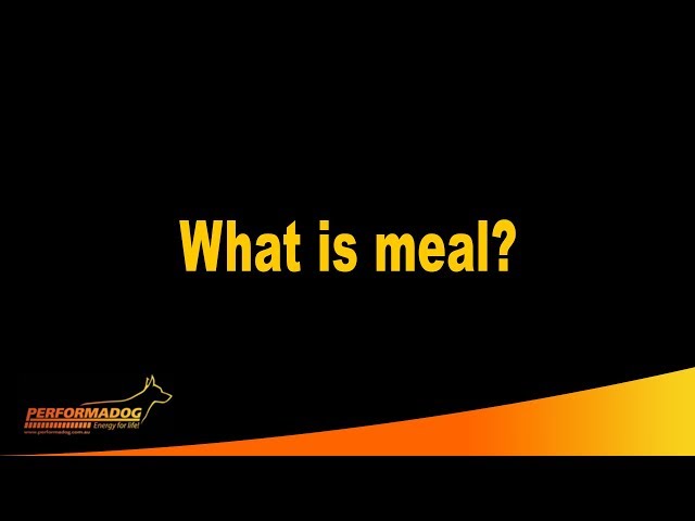 What is meal? - Performadog & iPurr Premium Foods