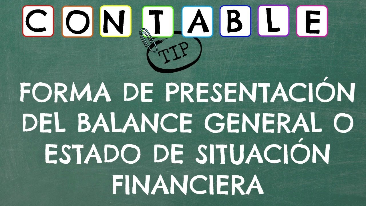 ¿COMO SE PRESENTA EL BALANCE GENERAL? CONTABILIDAD balance bike