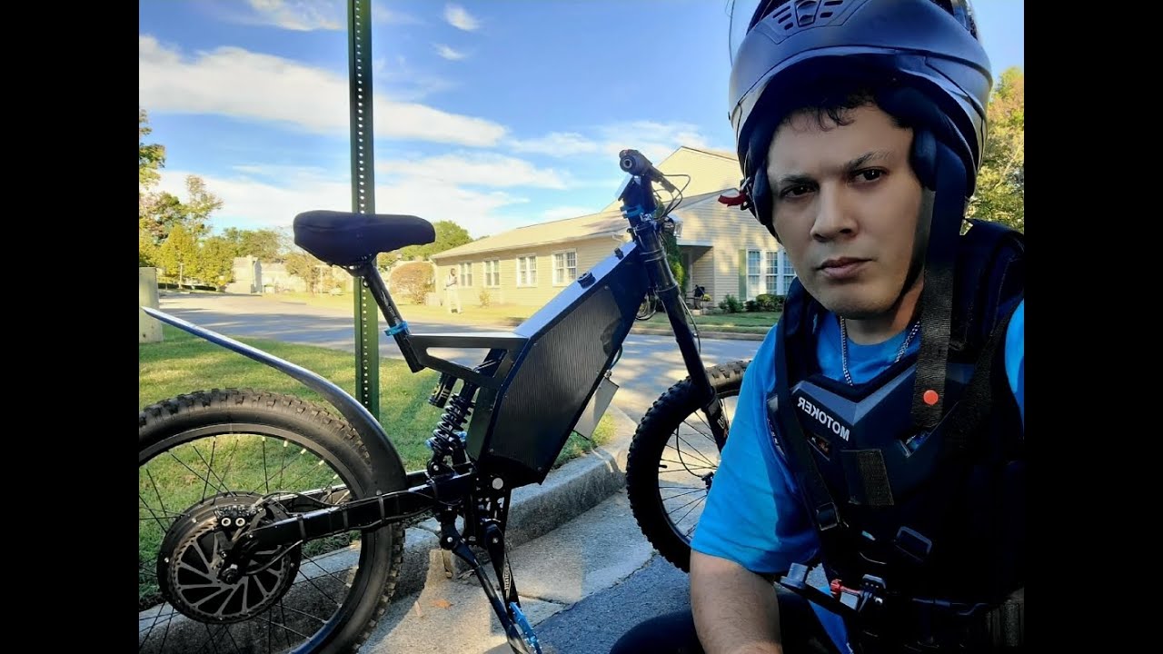 Onyx Battery & Controller on Small Frame Stealth Bomber 72v 23AH 60mph fully charged keyword charge