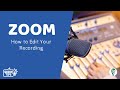 How to edit your ZOOM recording (Cloud & Local Files)