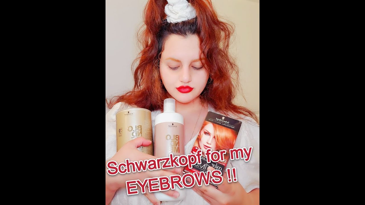 Schwarzkopf |Light copper red | Eyebrows dye - YouTube