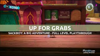 Sackboy: A Big Adventure - "Up for Grabs" Level Walkthrough | PS4