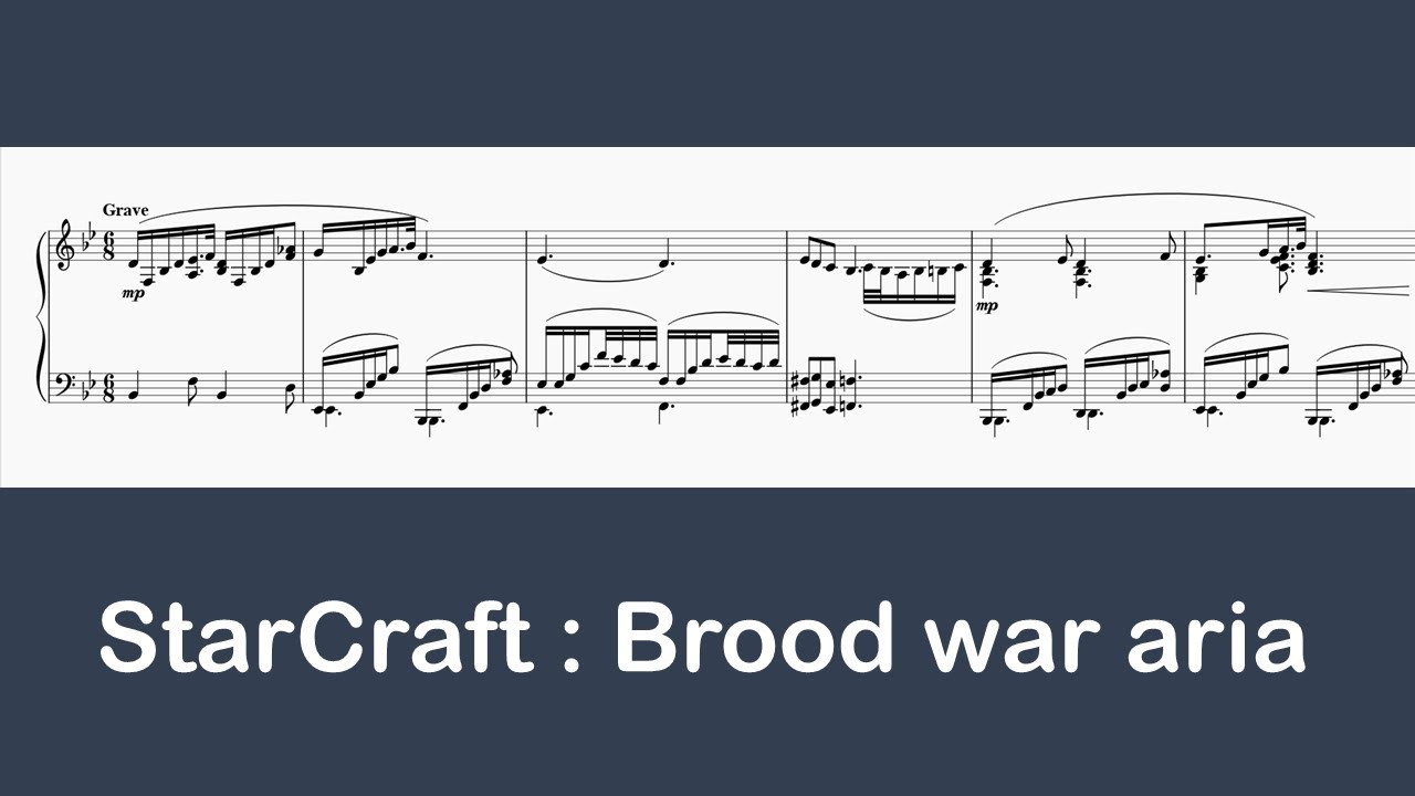 [Remake / Re-upload] Brood War Aria (From StarCraft) - Played by Musescore