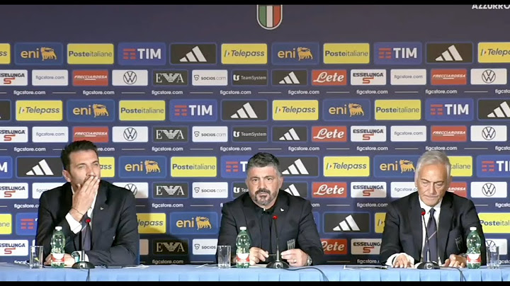 Nazionale Italiana - Conferenza stampa di GENNARO 'RINO' GATTUSO, nuovo ct dell'ITALIA