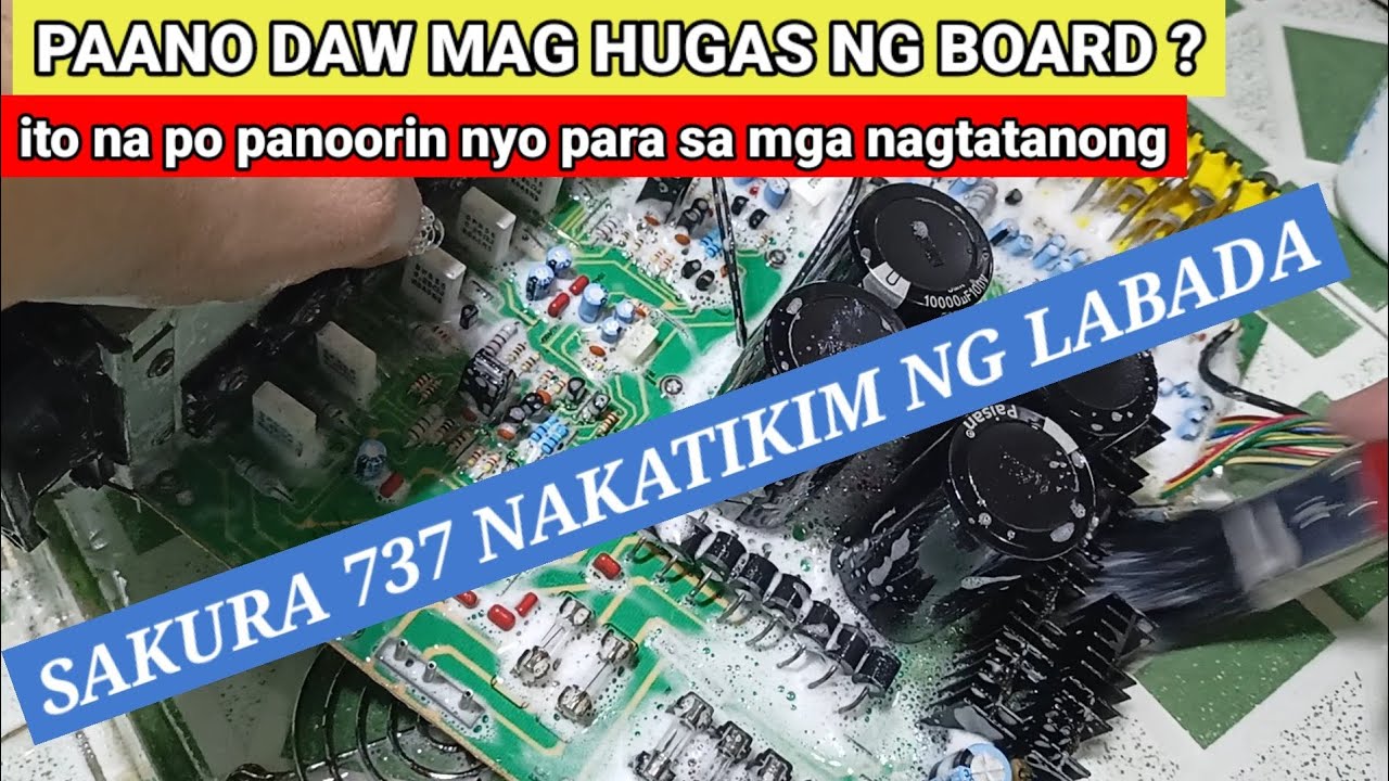 ACTUAL VIDEO KUNG PAANO MAG HUGAS NG BOARD NG AMPLIFIER