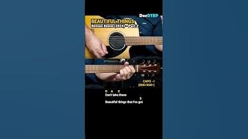 Thumbnail of Beautiful Things - Benson Boone (2024) Easy Guitar Chords Tutorial with Lyrics Part 2 SHORTS REELS