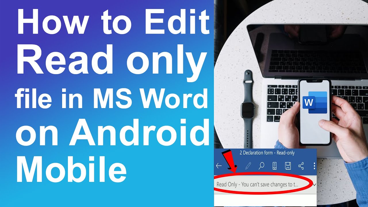 How To Edit Read Only File In Ms Word On Android Smartphone