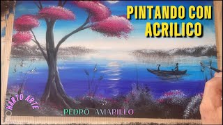 PINTAR PAISAJE CON ACRILICO HARTO ARTE PEDRO AMARILLO by Pedro Amarillo 153 views 2 months ago 16 minutes