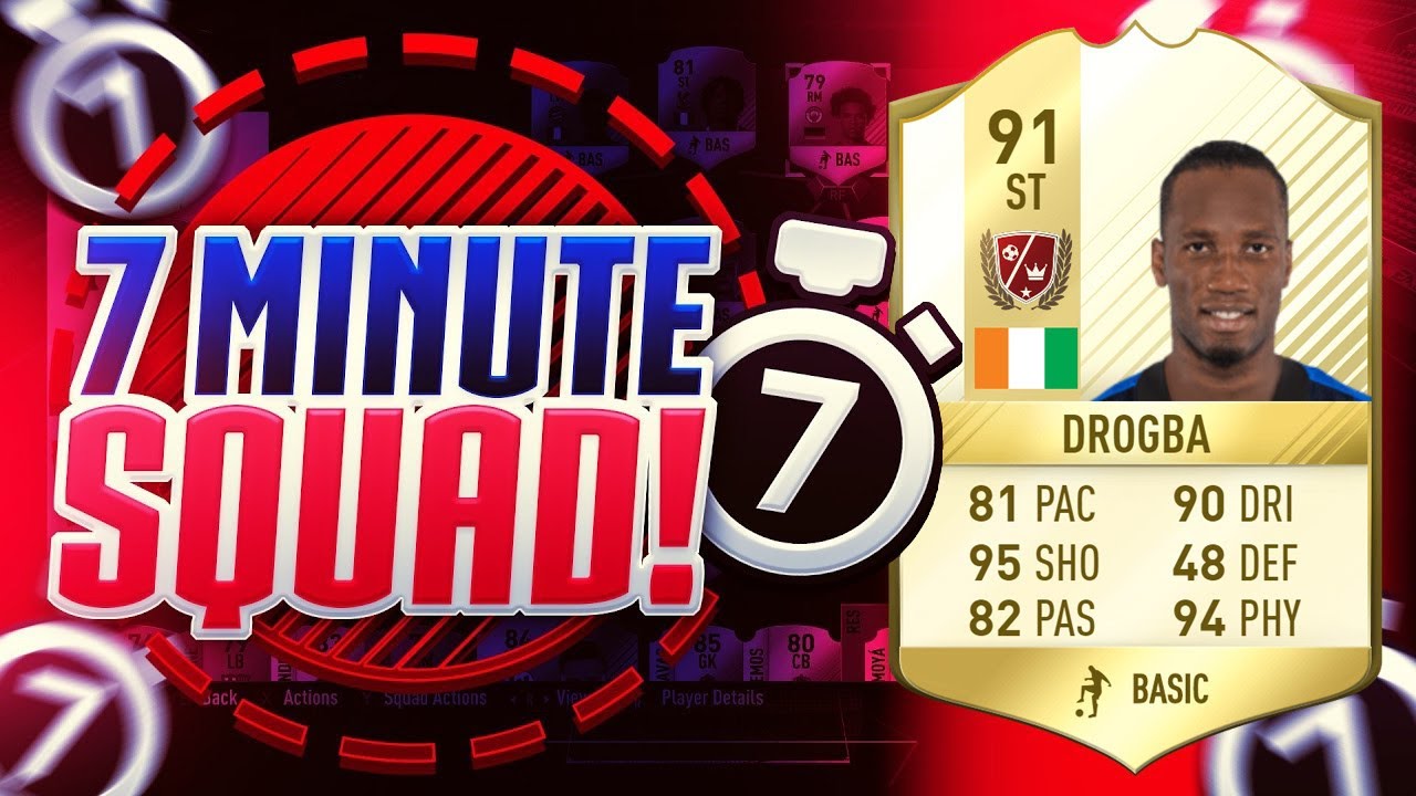 FIFA 17 | LEGEND DROGBA SEVEN MINUTE SQUADS vs JACK54HD