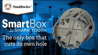Southwire SmartBox Shark Tooth - the box that cuts its own hole - Available at Cable and Connections