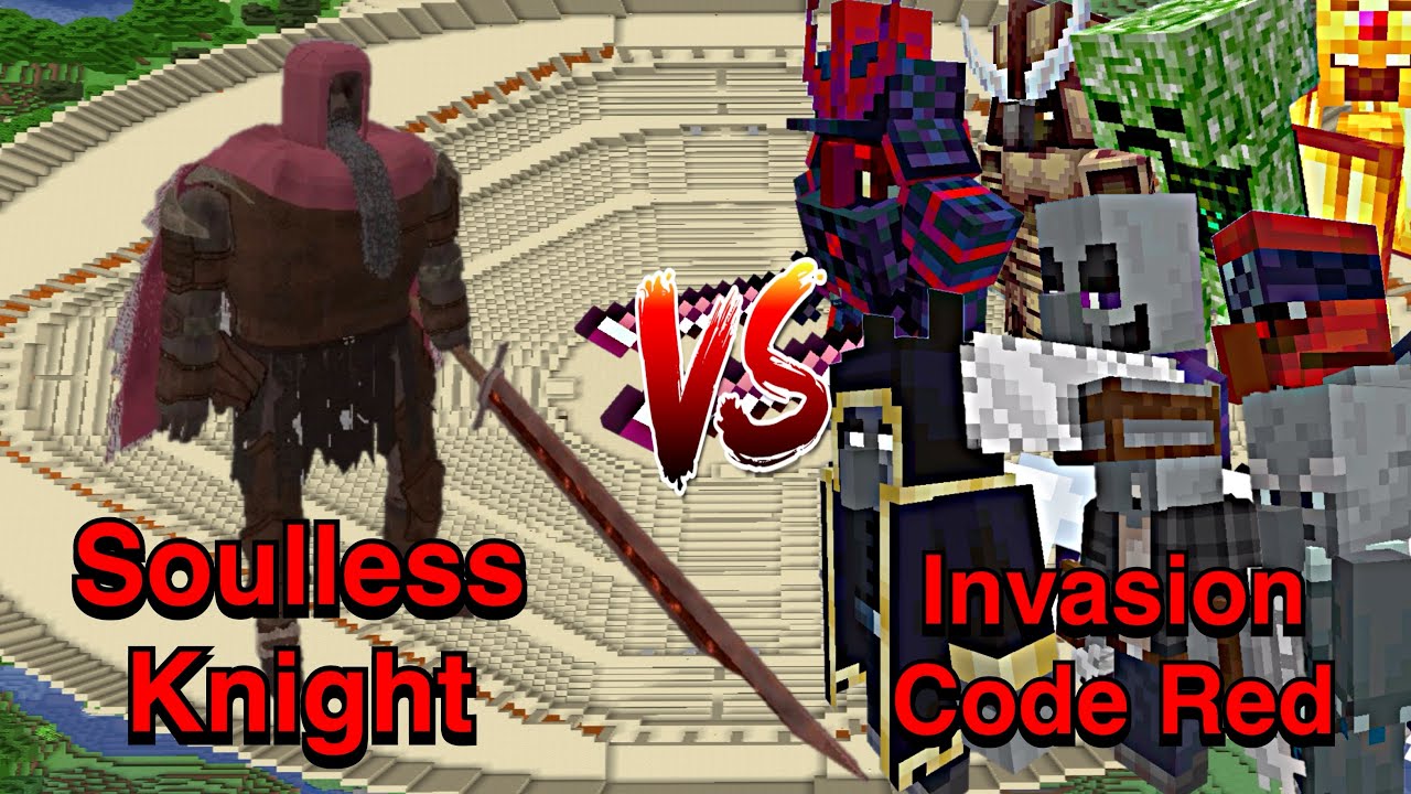 Minecraft : Bedrock |Mobs Battle| Soulless Knight(Conflictic Honor)VS ...