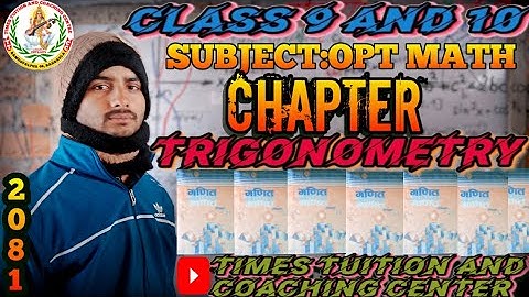 Class-9 Optional Mathematics || Trigonometry Exercise 5.4 || Qn-7 Proved That Questions Solution