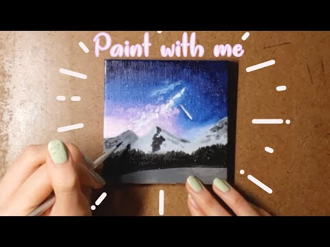 Starry Sky - Mini painting #8 | Paint with Me