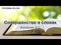 Совершенство в словах. Антонюк Н.С. Проповедь. МСЦ ЕХБ