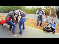 3 FALLS at a TIME - Awesome & Epic Motorcycle Moments