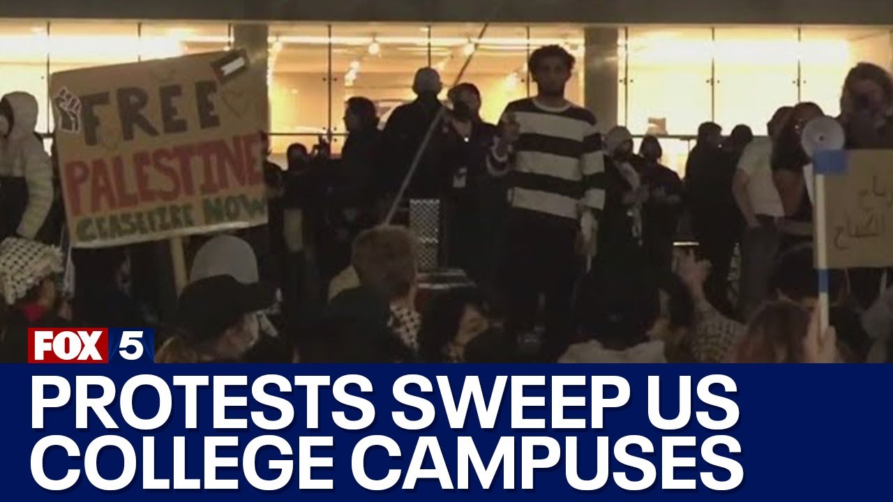 Pro Palestinian protests sweep US college campuses