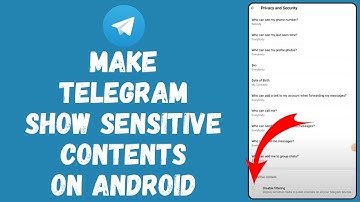 How to Make Telegram Show Sensitive Content on Android (2024) | Telegram Tutorial