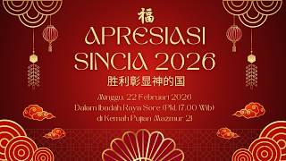 Psalm21 Church - Apresiasi Sincia - Online Service 22 Februari 2026 - 17.00 WIB