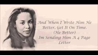 Aaliyah - 4 Page Letter Lyrics HD