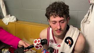 Conor Enright postgame Q&A after IU’s Big Ten Tournament loss to Northwestern