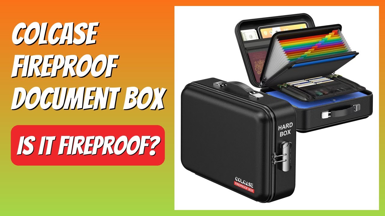 REVIEW (2026): COLCASE Fireproof Document Box. Features. - YouTube