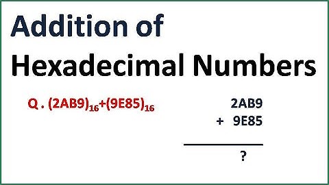 hexadecimal addition in bengali for computer application students, number system online class