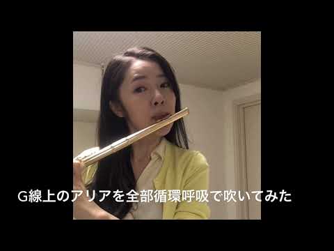 【毎週土曜の動画配信】第8回 G線上のアリアを全部循環呼吸で吹いてみた
